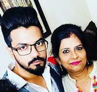 Rocky Jaiswal with his mother