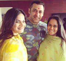 Salman Khan with his sisters