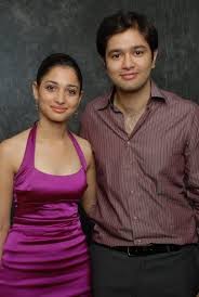 Tamannaah Bhatia with her brother