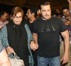 Salman Khan with his step-mother Helen