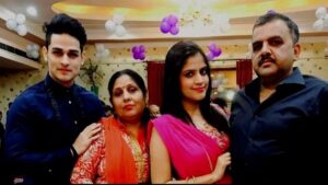 Priyank Sharma with his family