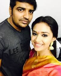 Keerthy Suresh with her boyfriend