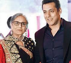 Salman Khan with his mother Sushila