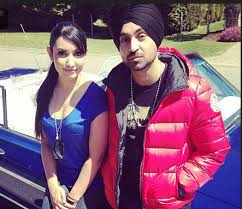 Diljit Dosanjh with his wife