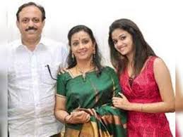 Keerthy Suresh with her parents