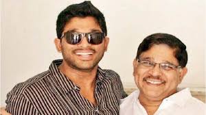 Allu Arjun with his father
