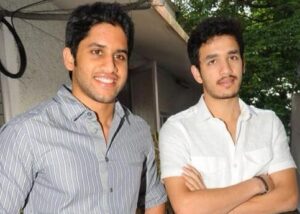 Akhil Akkineni with his brother