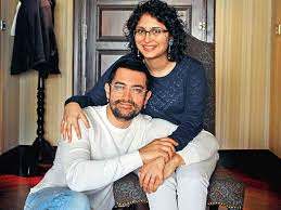 Aamir Khan with her wife Kiran