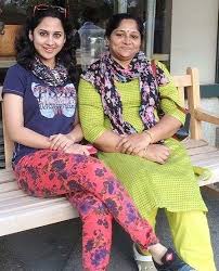Miya George with her mother