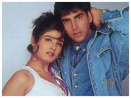 Akshay Kumar with his ex-girlfriend Raveena