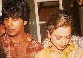 Akshay Kumar with his ex-girlfriend Rekha