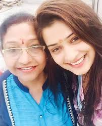 Payal Rajput with her mother