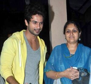 Shahid Kapoor with his step-mother