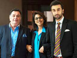 Ranbir Kapoor with his parents