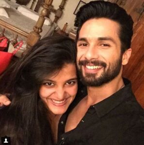 Shahid Kapoor with his half-sister