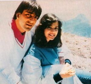 Sanjay Dutt with his ex-wife Richa