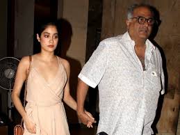 Jhanvi Kapoor with her father