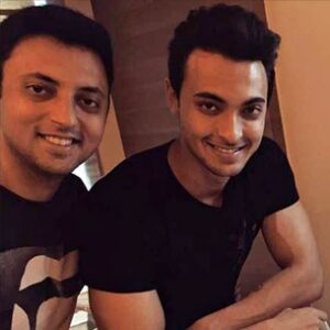 Aayush Sharma with his brother