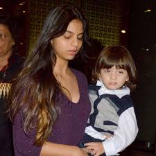 Suhana Khan with her brother Abram
