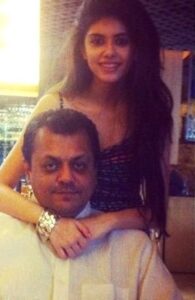 Sanjana Sanghi with her father