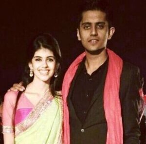 Sanjana Sanghi with her brother