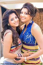 Kajal Aggarwal with her sister