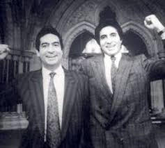 Amitabh Bachchan with his brother