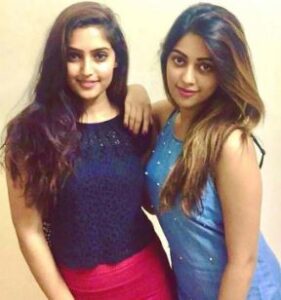 Anu Emmanuel with her sister