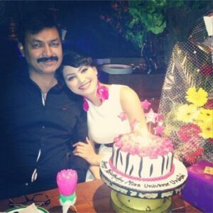 Urvashi Rautela with her father
