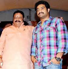N. T. Rama Rao Jr. with his father