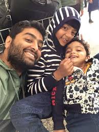 Arijit Singh with his children