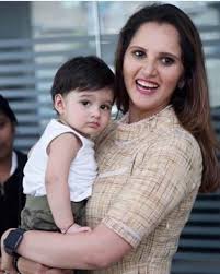 Sania Mirza with her son