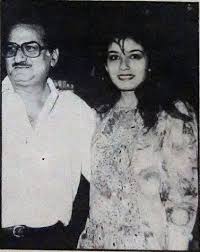 Raveena Tandon with her father