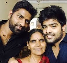 LV Revanth with his mother & brother