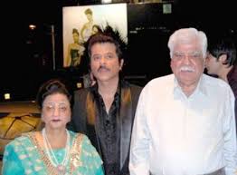 Anil Kapoor with his parents