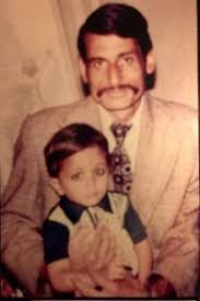 Shauraya Bhardwaj with his father