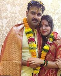 Pawan Singh with his wife Jyoti