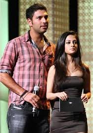 Yuvraj Singh with his ex-girlfriend Riya