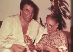 Dharmendra with his mother