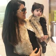 Geeta Basra with her daughter