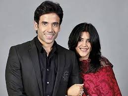 Ekta Kapoor with her brother