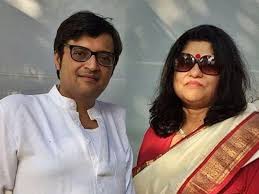 Arnab Goswami with his wife