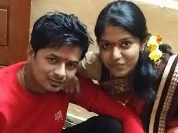 Madhu Priya with her husband