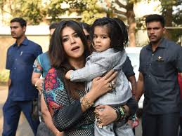 Ekta Kapoor with her son