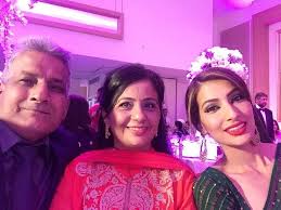 Geeta Basra with her parents