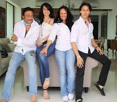 Krishna Shroff with her family