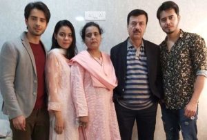 Zaan Khan with his family