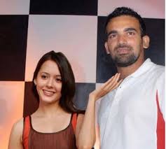 Zaheer Khan with his ex-girlfriend Isha