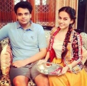 Komal Pandey with her brother