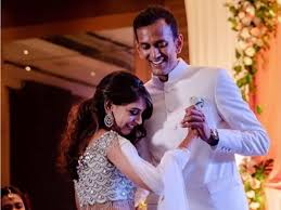 Niti Taylor with her husband